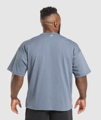 Doberman Graphic T-Shirt Iron Blue
