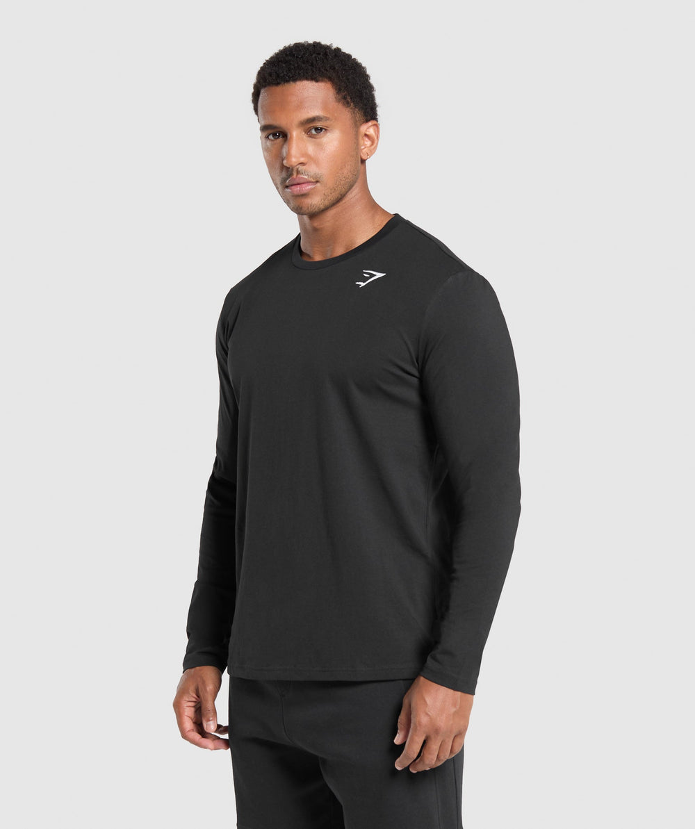 Crest Long Sleeve T-Shirt Black