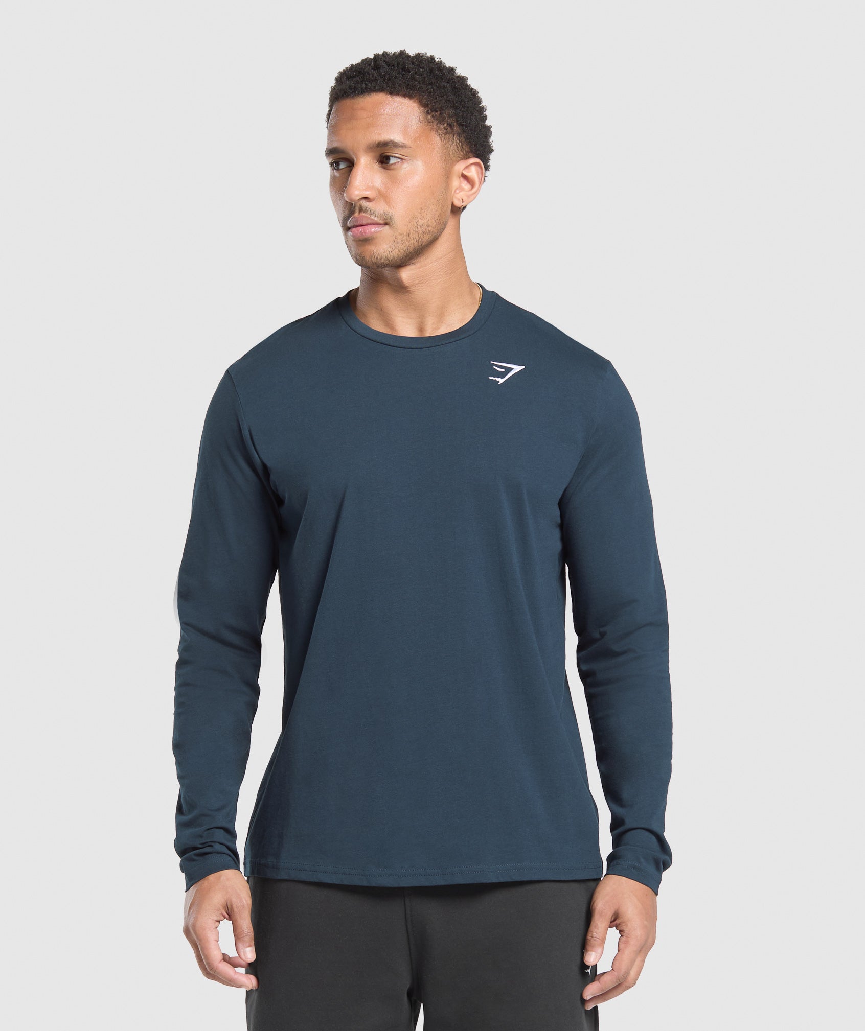 Crest Long Sleeve T-Shirt Navy