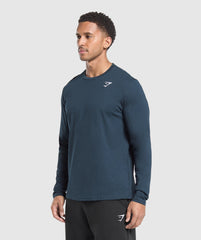 Crest Long Sleeve T-Shirt Navy