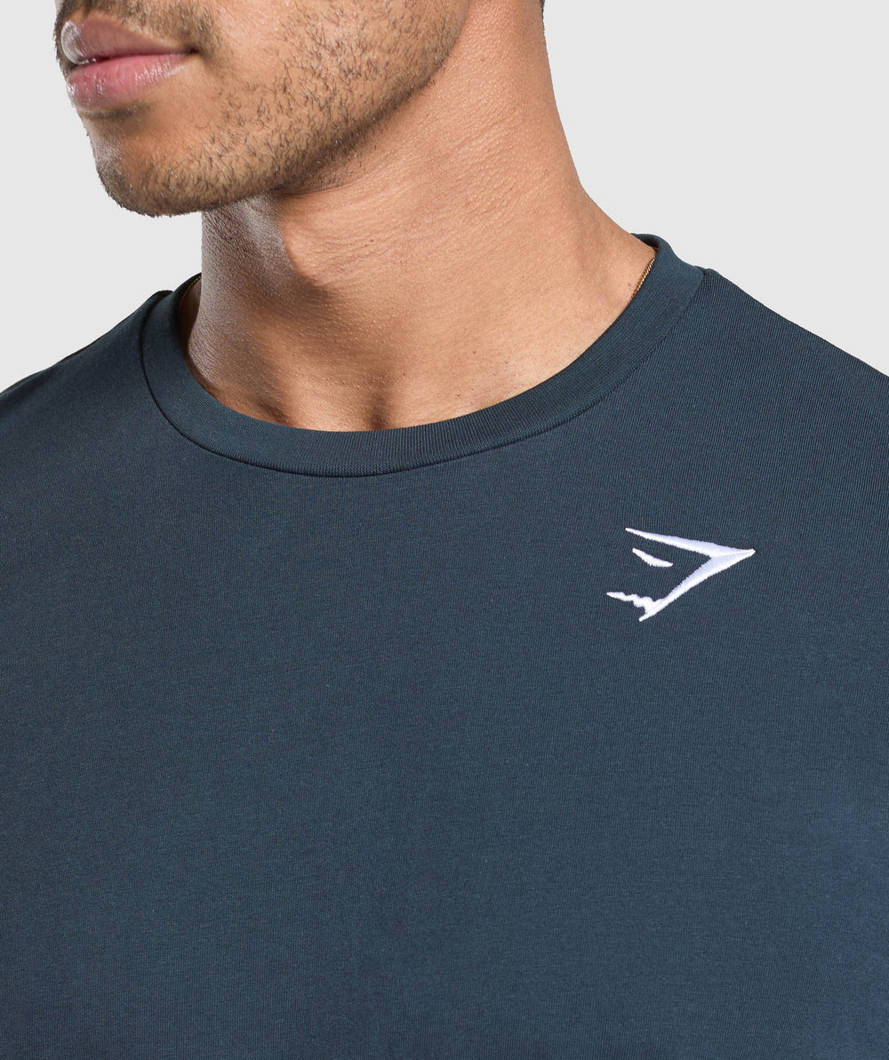 Crest Long Sleeve T-Shirt Navy