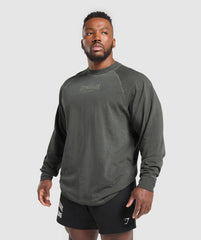 Heavyweight Long Sleeve T-Shirt  Black/Wash