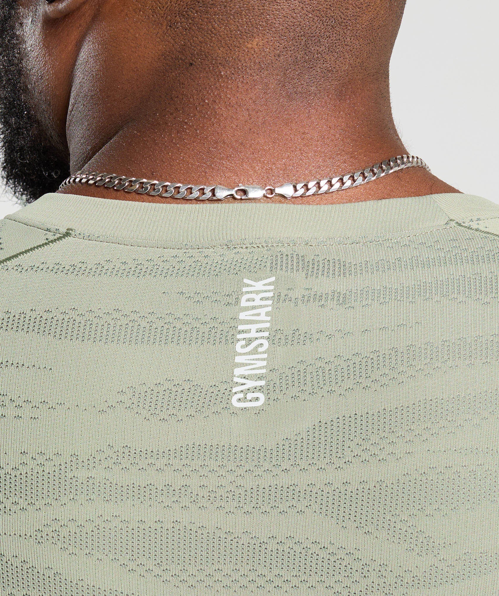Geo Animal Seamless Long Sleeve T-Shirt Chalk Green/Unit Green