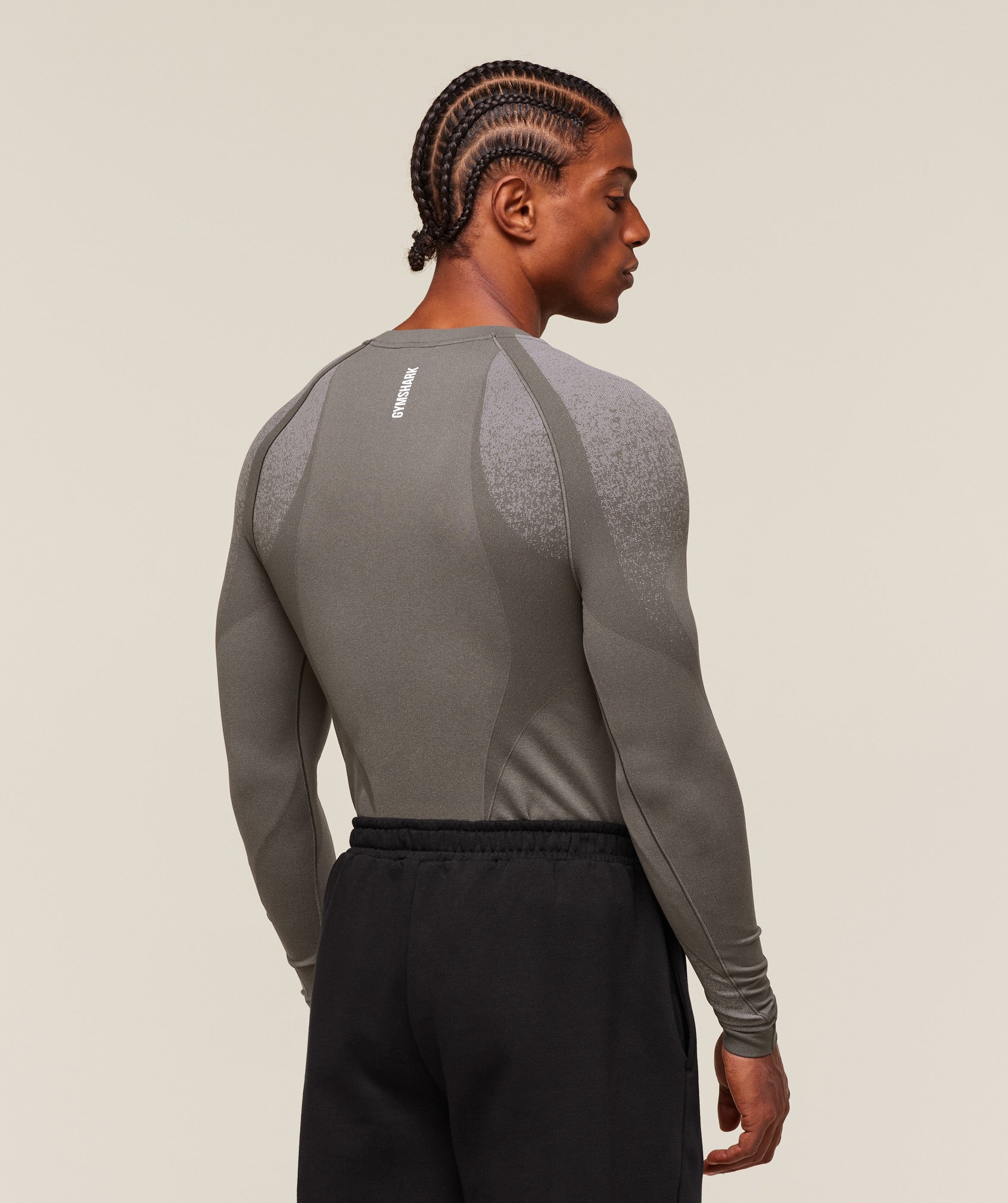 Shadow Seamless Long Sleeve T-Shirt Meteor Grey