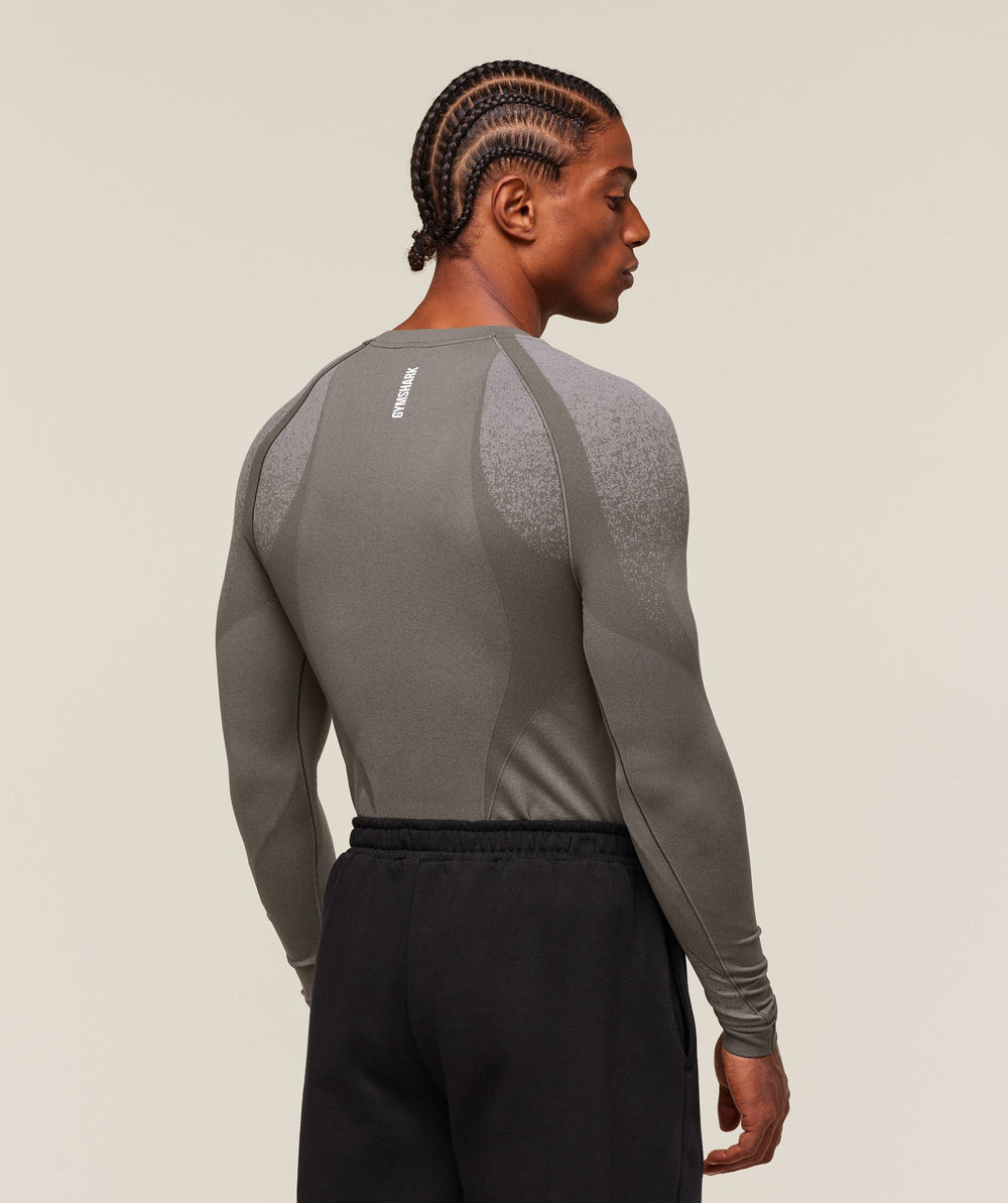 Shadow Seamless Long Sleeve T-Shirt Meteor Grey