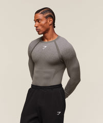 Shadow Seamless Long Sleeve T-Shirt Meteor Grey