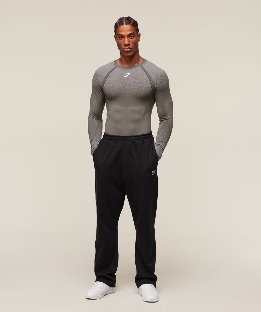 Shadow Seamless Long Sleeve T-Shirt Meteor Grey