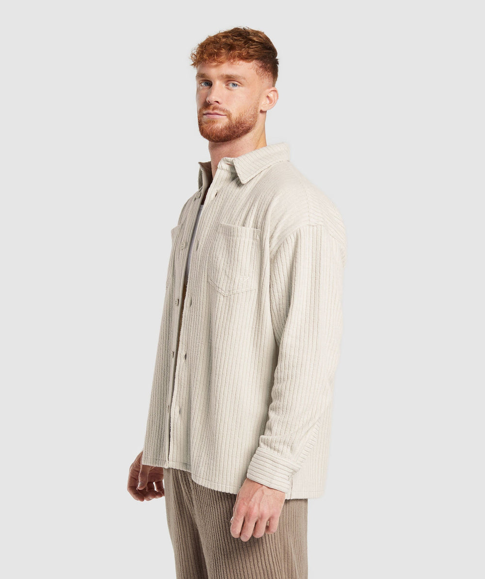 Cord Overshirt Pebble Grey