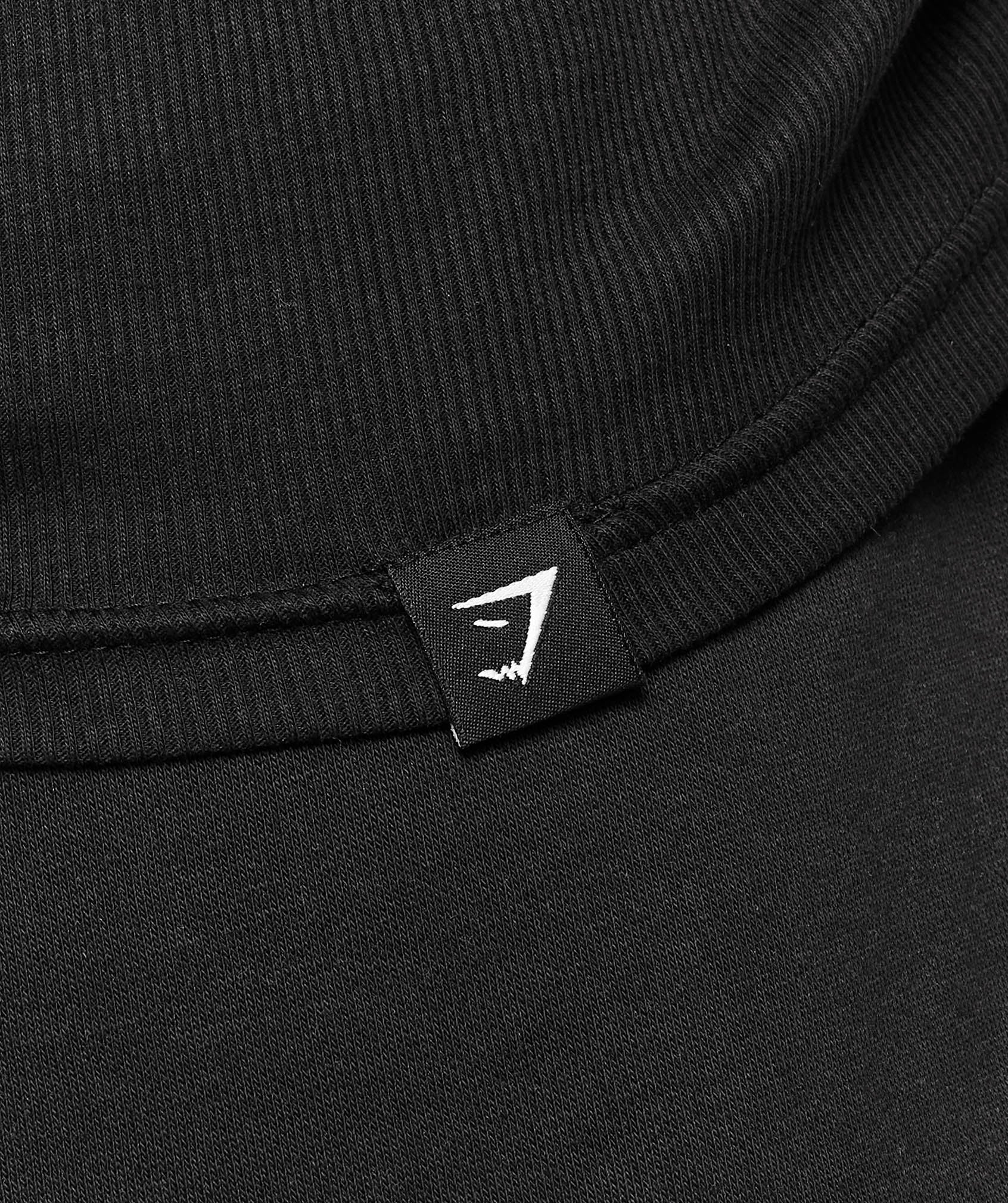 Ribbed Long Sleeve T-Shirt Black