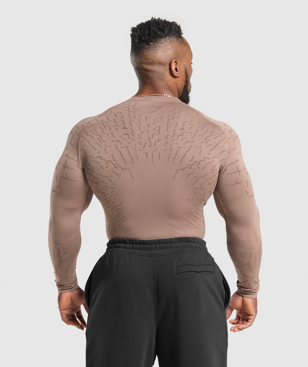 Tectonic Long Sleeve T-Shirt Mocha Mauve/Walnut Brown