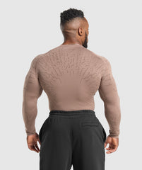 Tectonic Long Sleeve T-Shirt Mocha Mauve/Walnut Brown