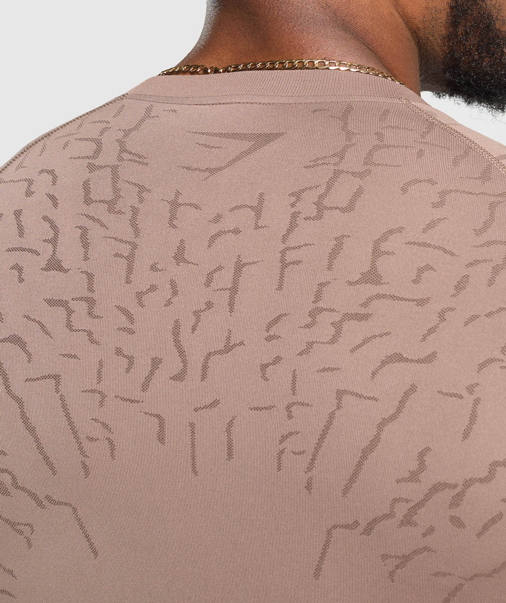 Tectonic Long Sleeve T-Shirt Mocha Mauve/Walnut Brown