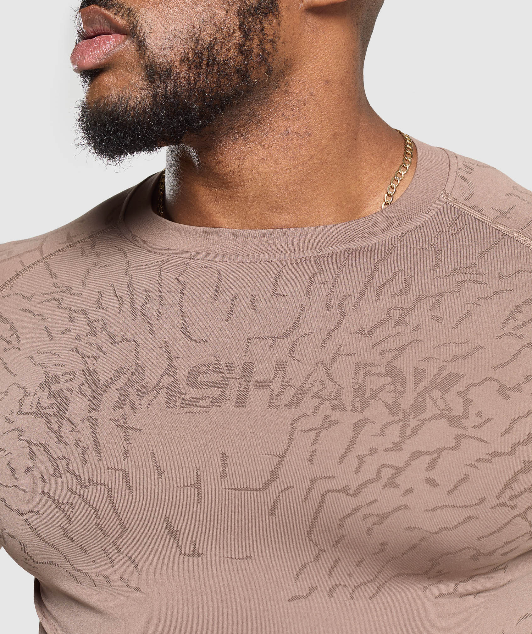 Tectonic Long Sleeve T-Shirt Mocha Mauve/Walnut Brown