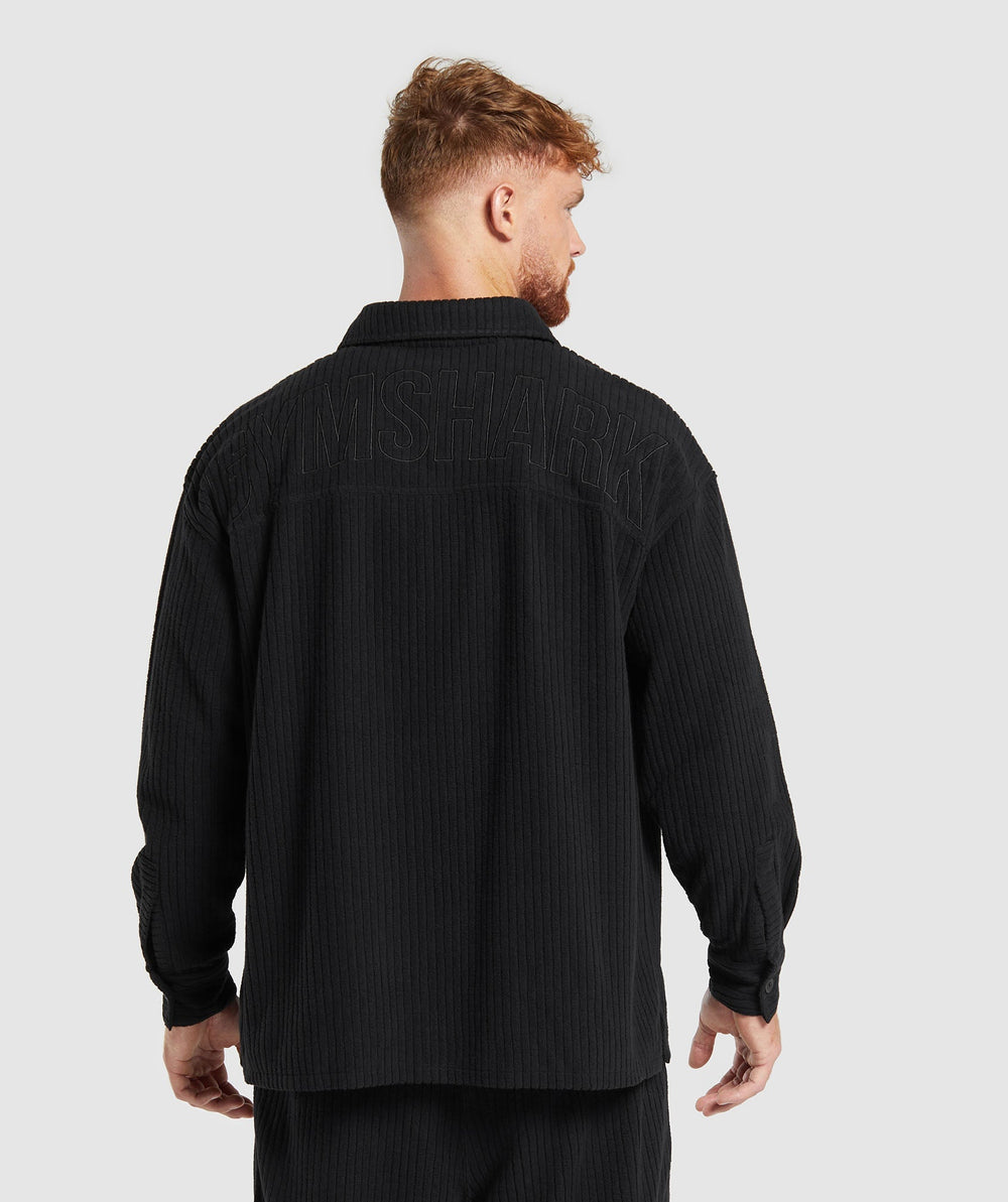 Cord Overshirt Black