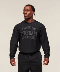 Lightweight Slub Textured Long Sleeve T-Shirt Black