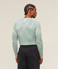 Geo Seamless Long Sleeve T-Shirt Morning Blue/Celeste Blue