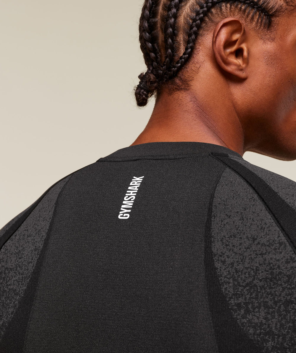 Shadow Seamless Long Sleeve T-Shirt Black