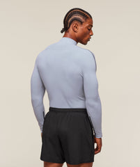 everywear Warp Knit 1/4 Zip Pale Blue