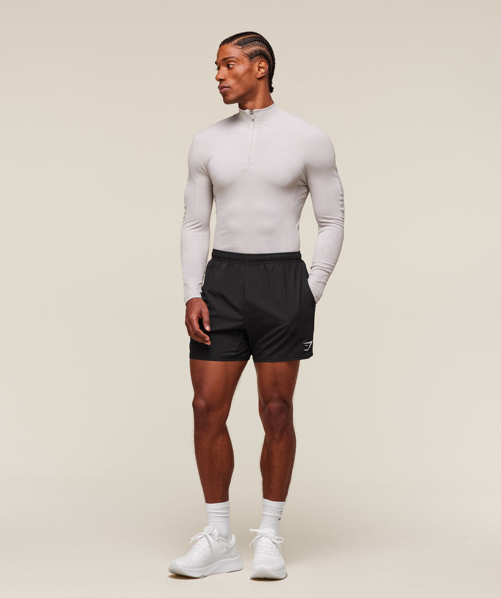everywear Warp Knit 1/4 Zip Tame Grey