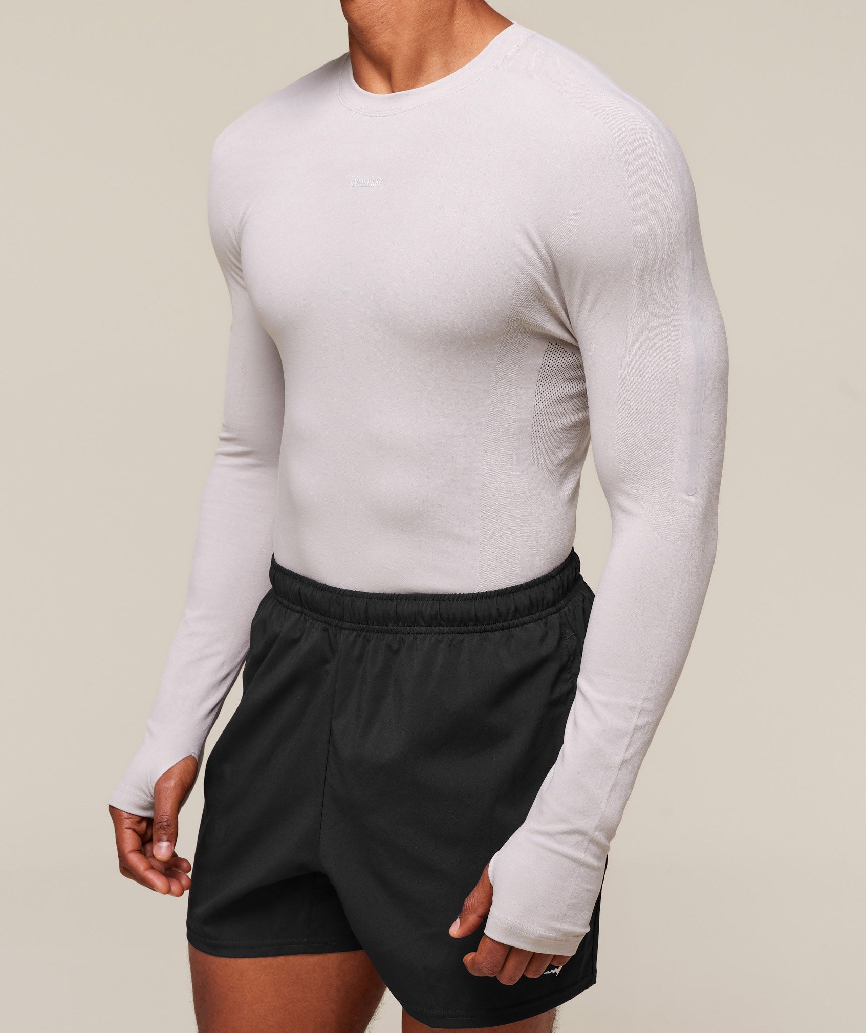 everywear Warp Knit Long Sleeve T-Shirt Tame Grey