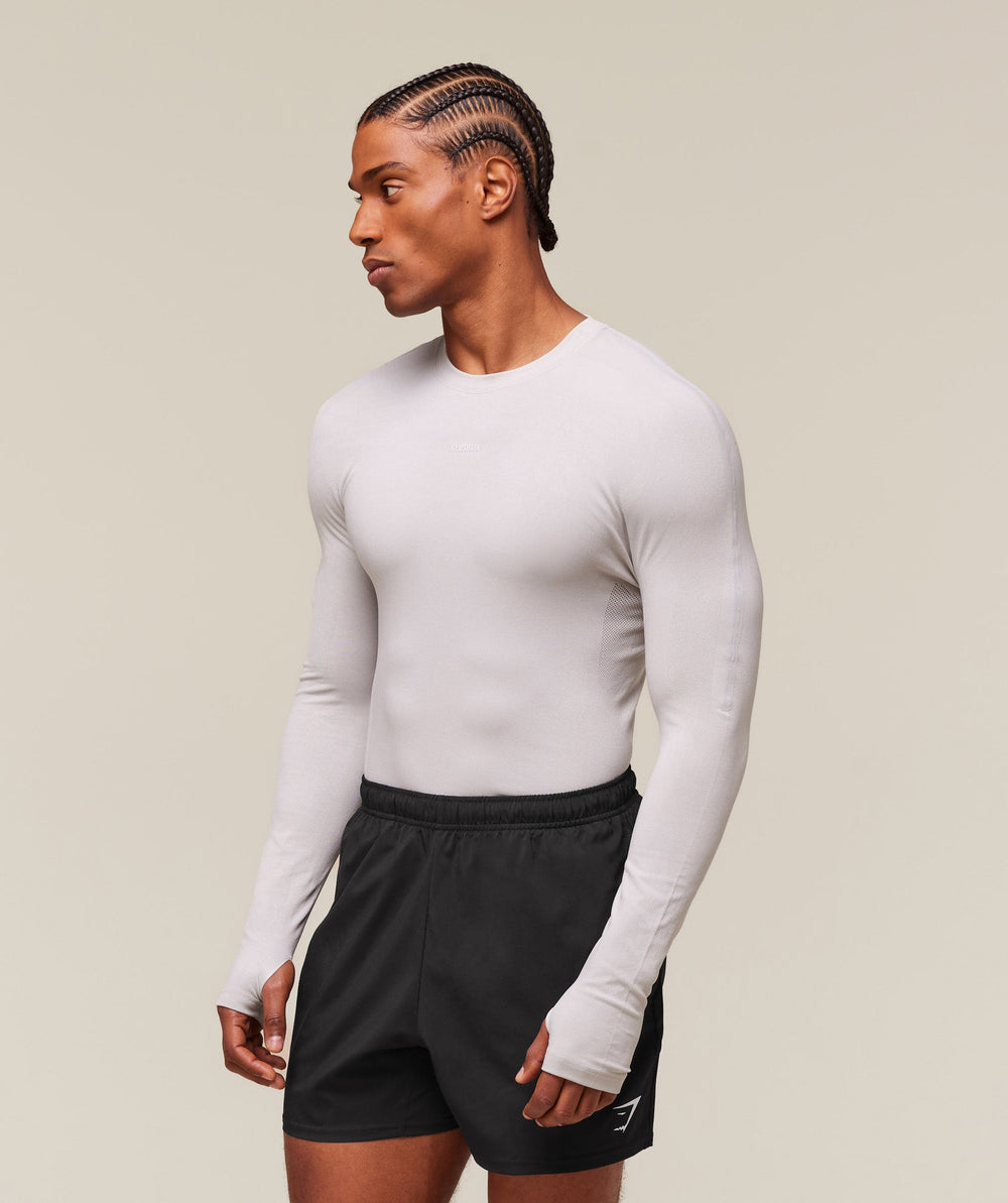 everywear Warp Knit Long Sleeve T-Shirt Tame Grey