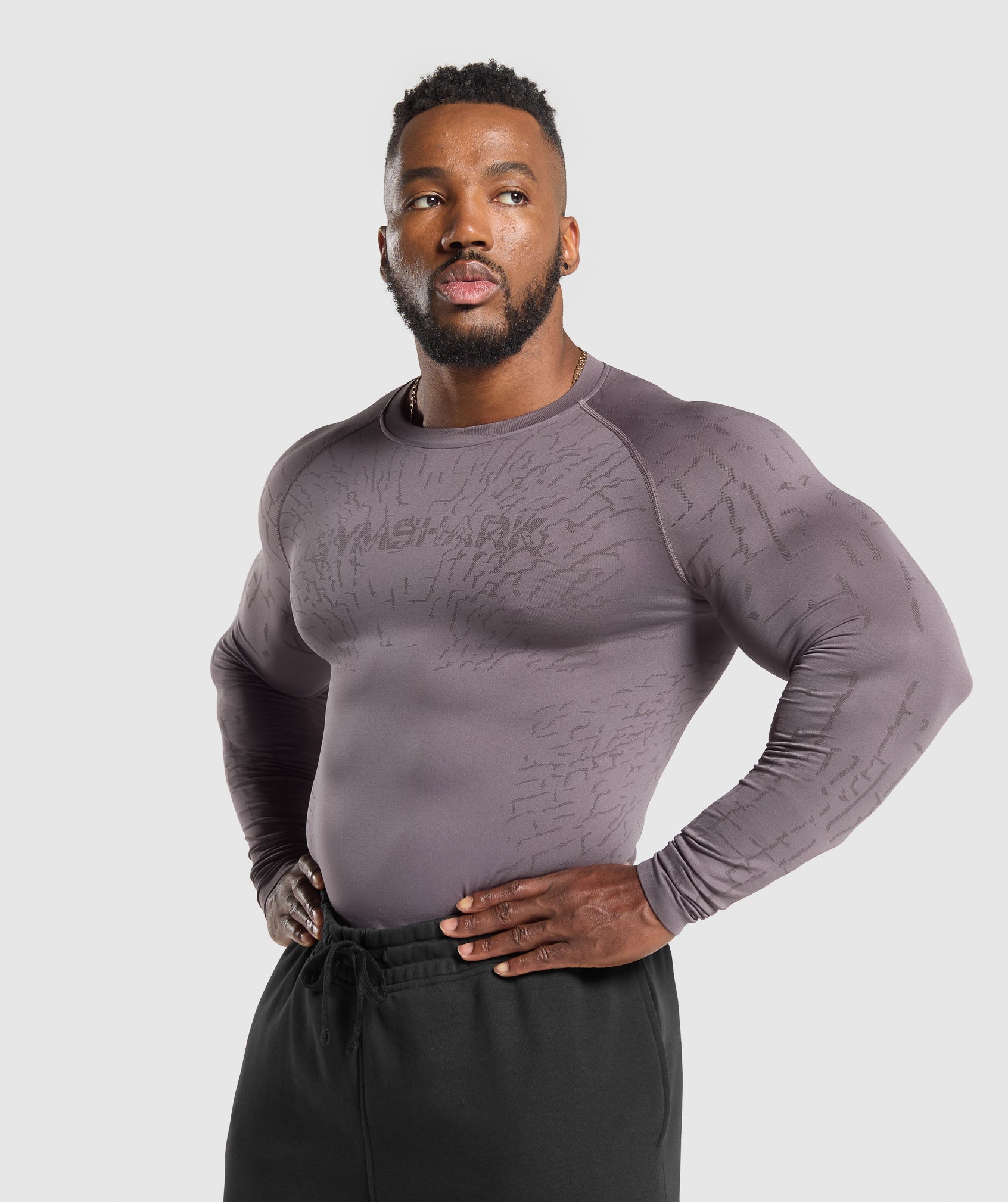 Tectonic Long Sleeve T-Shirt Brushed Purple/Greyed Purple