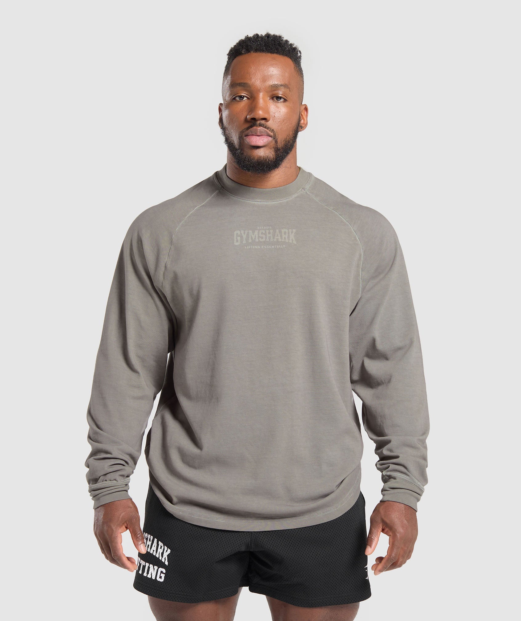 Heavyweight Long Sleeve T-Shirt Metal Grey/Asphalt Grey Wash