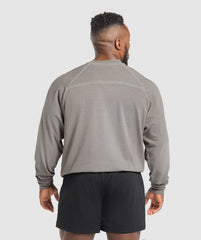 Heavyweight Long Sleeve T-Shirt Metal Grey/Asphalt Grey Wash