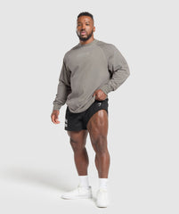 Heavyweight Long Sleeve T-Shirt Metal Grey/Asphalt Grey Wash
