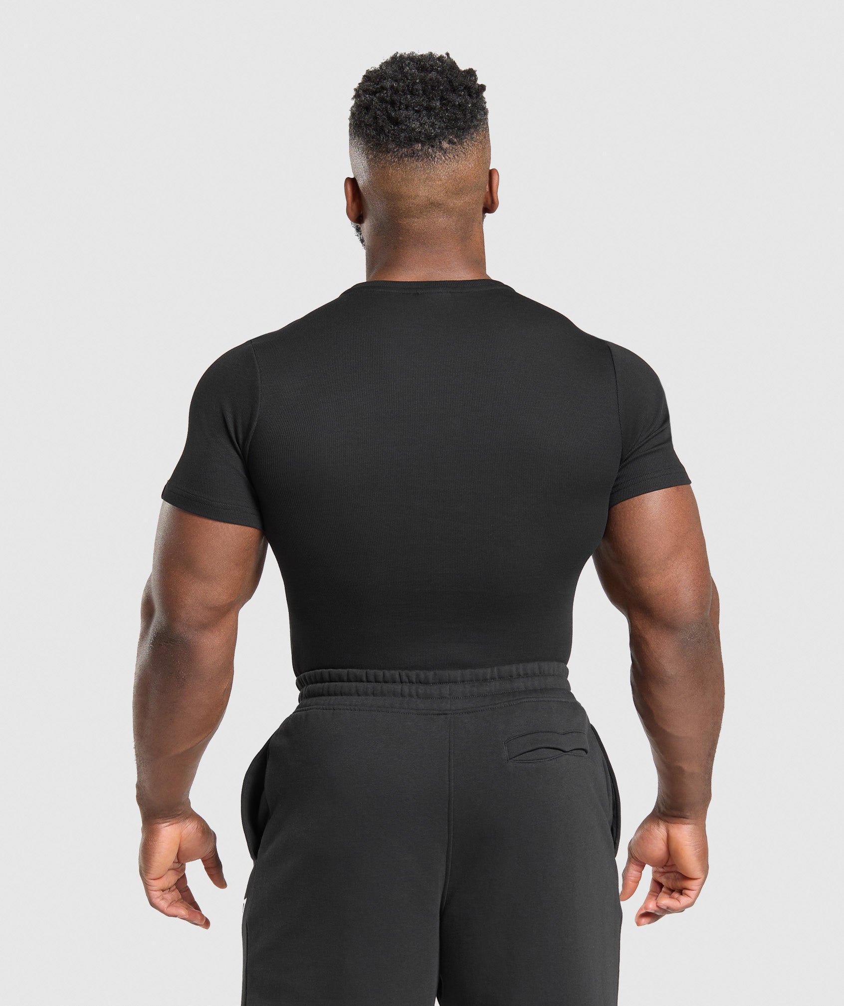 Ribbed T-Shirt Black