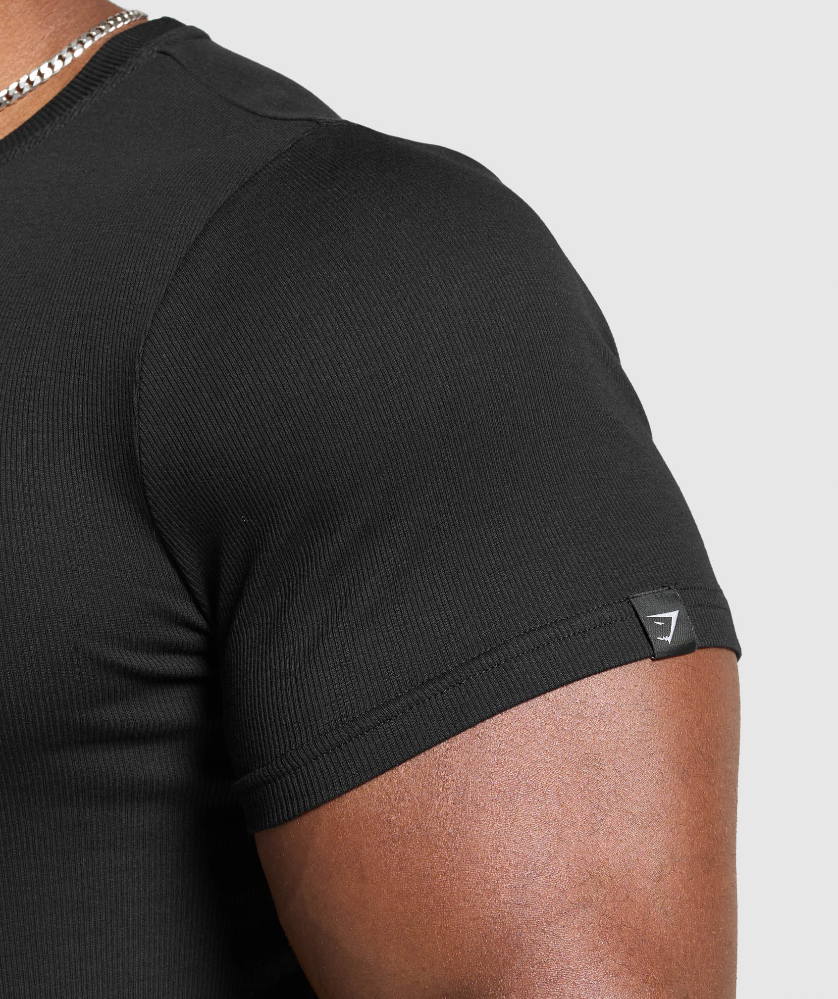 Ribbed T-Shirt Black