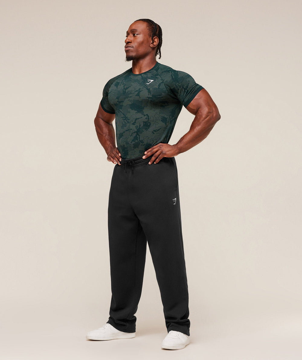 Geo Seamless T-Shirt Deep Petrol Blue/Unit Green