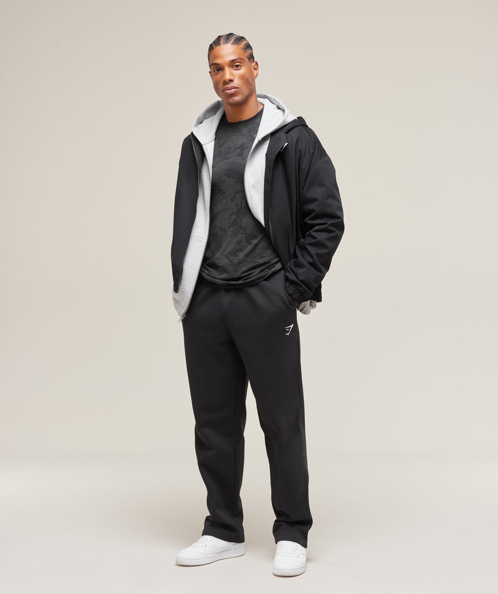 Geo Seamless T-Shirt Black/Charcoal Grey