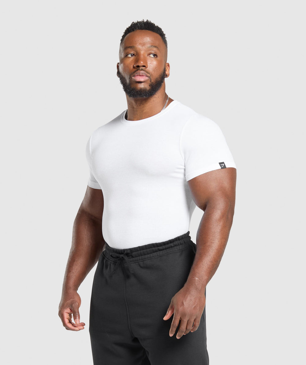 Ribbed T-Shirt White