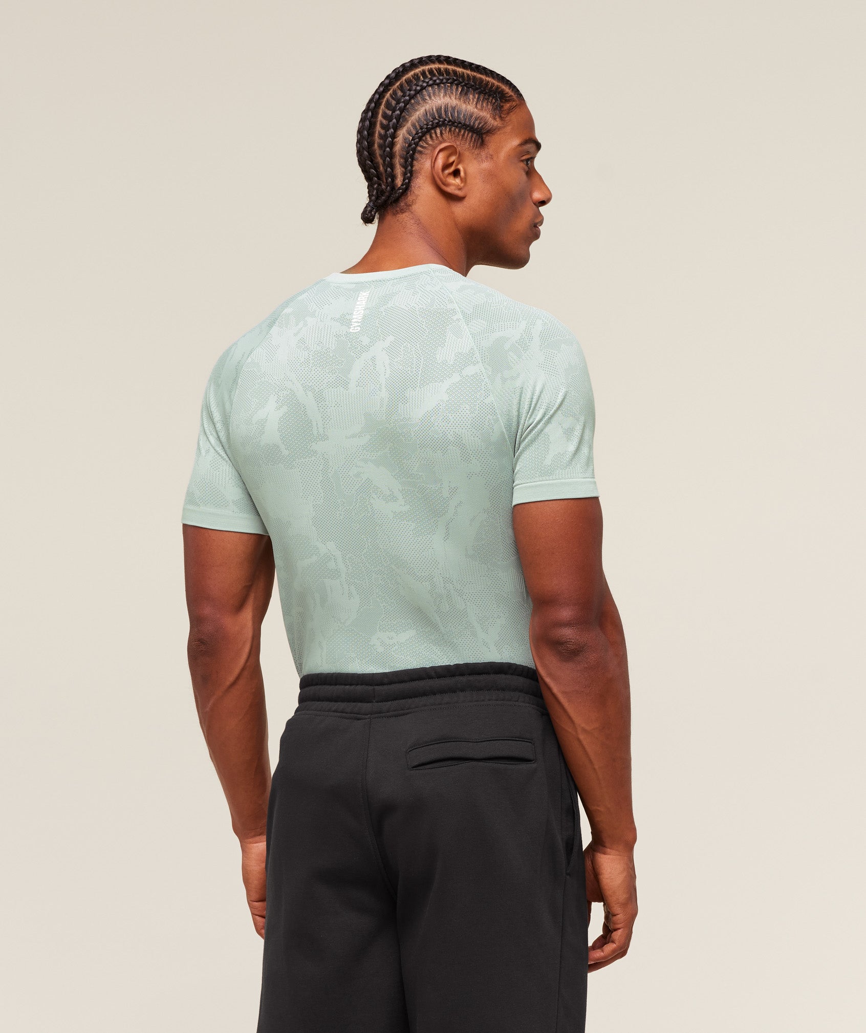 Geo Seamless T-Shirt Morning Blue/Celeste Blue