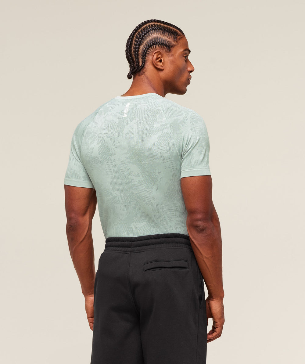 Geo Seamless T-Shirt Morning Blue/Celeste Blue