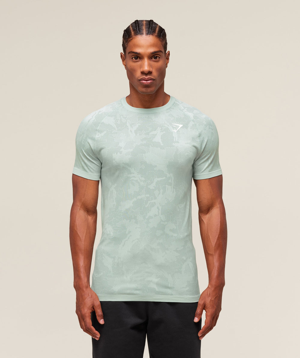 Geo Seamless T-Shirt Morning Blue/Celeste Blue
