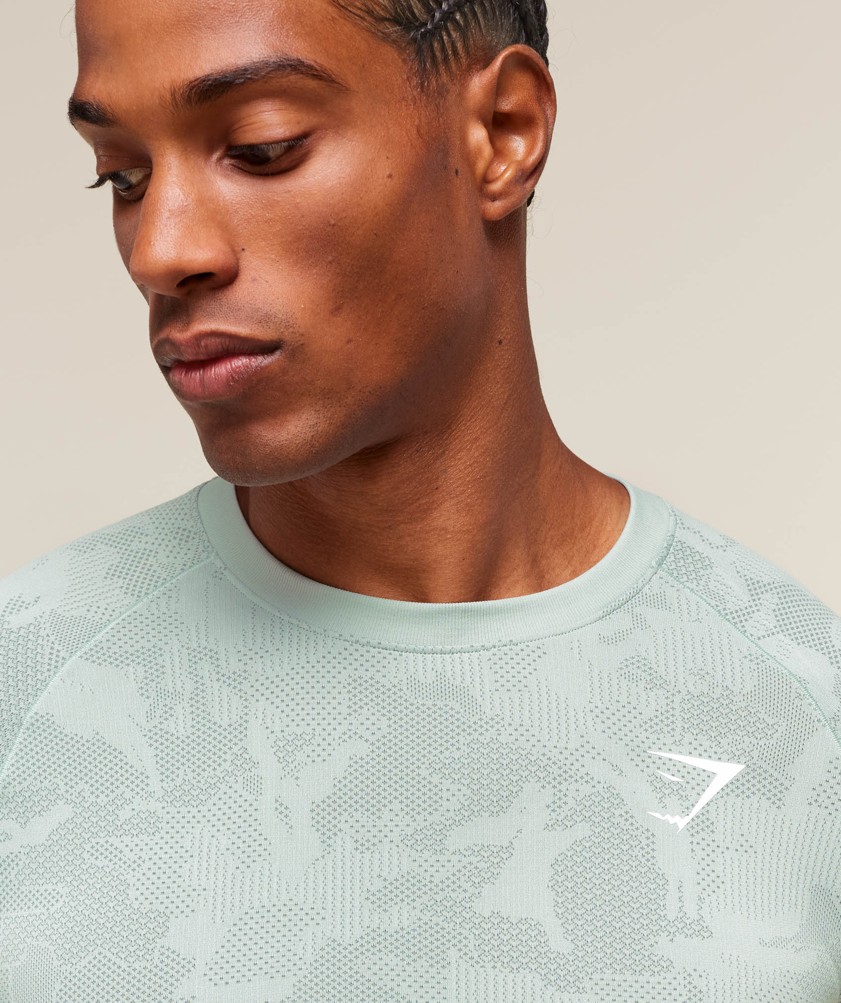 Geo Seamless T-Shirt Morning Blue/Celeste Blue