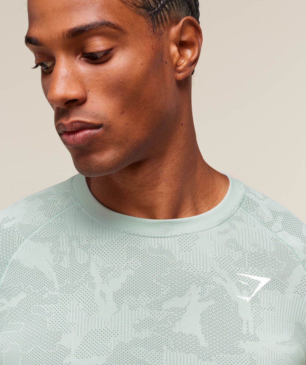 Geo Seamless T-Shirt Morning Blue/Celeste Blue