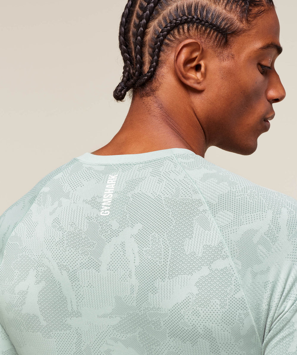 Geo Seamless T-Shirt Morning Blue/Celeste Blue