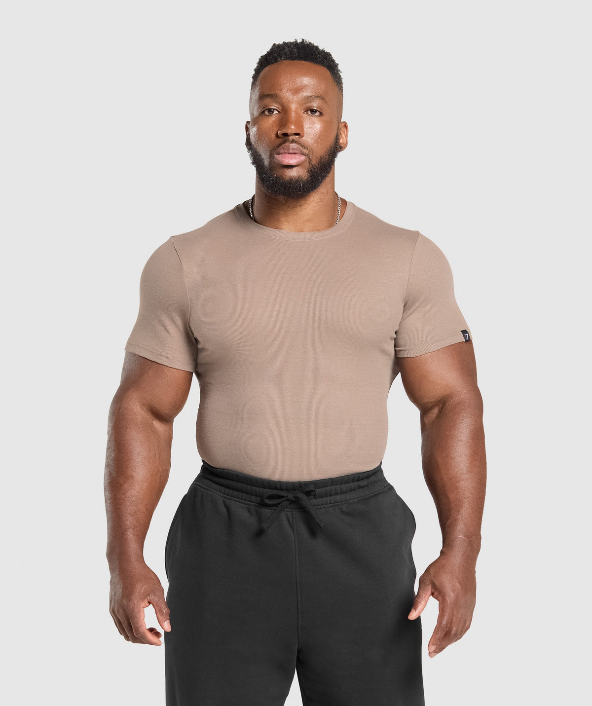 Ribbed T-Shirt Lifestyle Brown