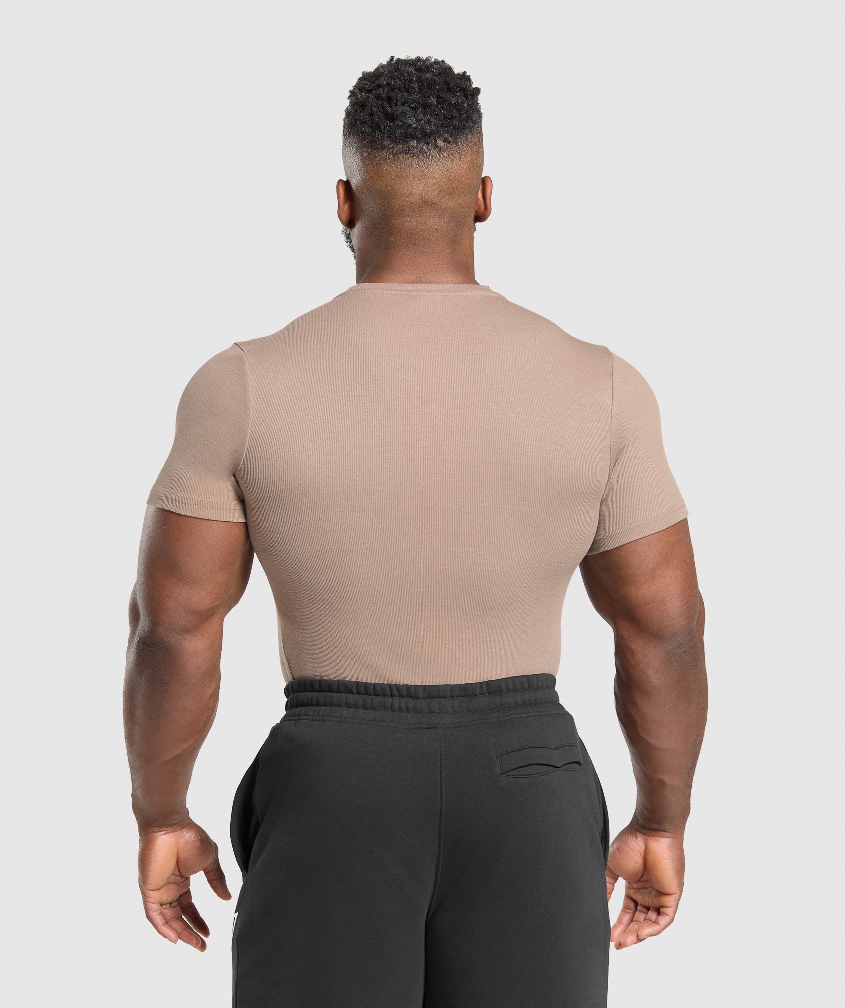 Ribbed T-Shirt Lifestyle Brown