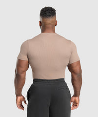 Ribbed T-Shirt Lifestyle Brown