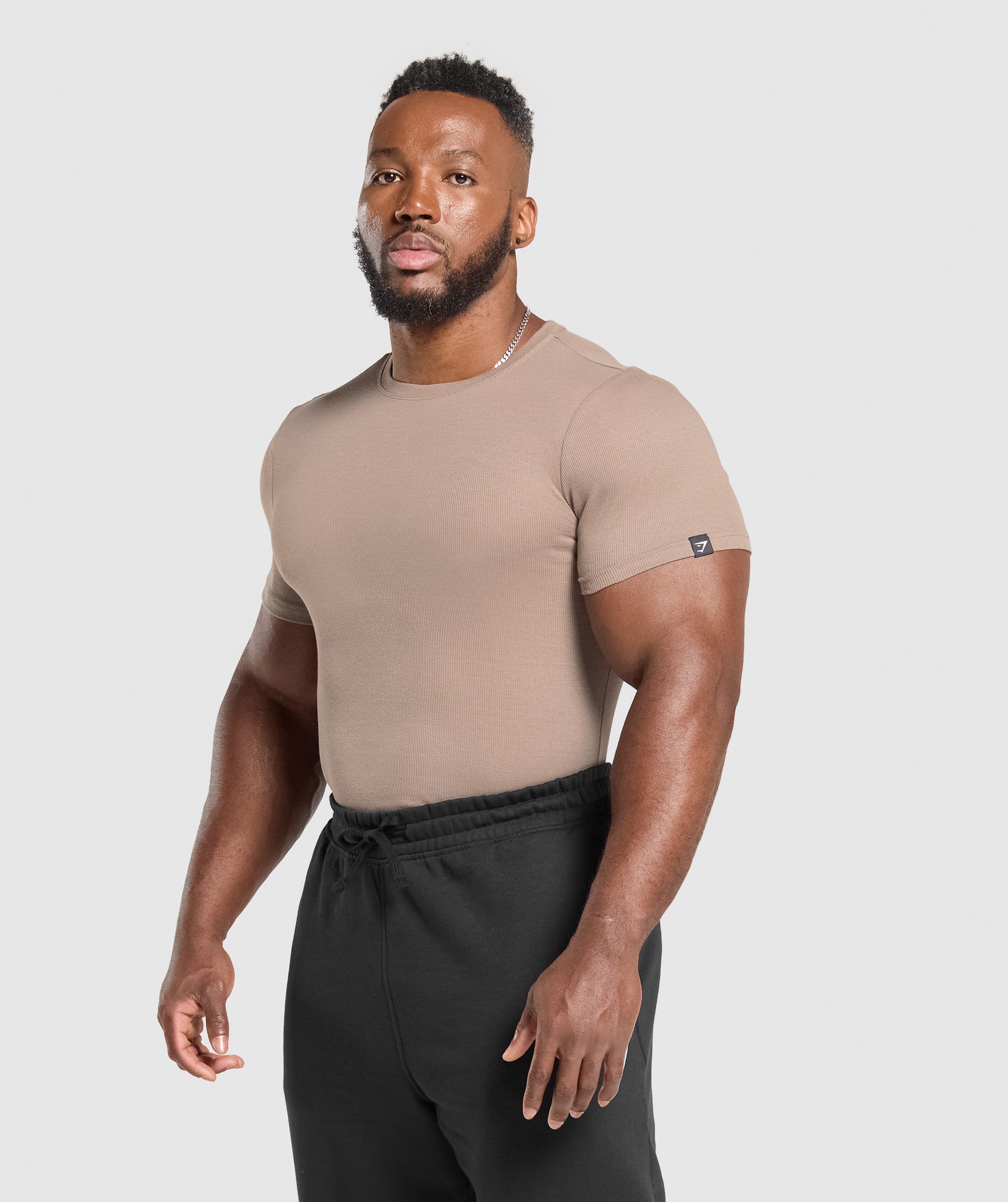Ribbed T-Shirt Lifestyle Brown