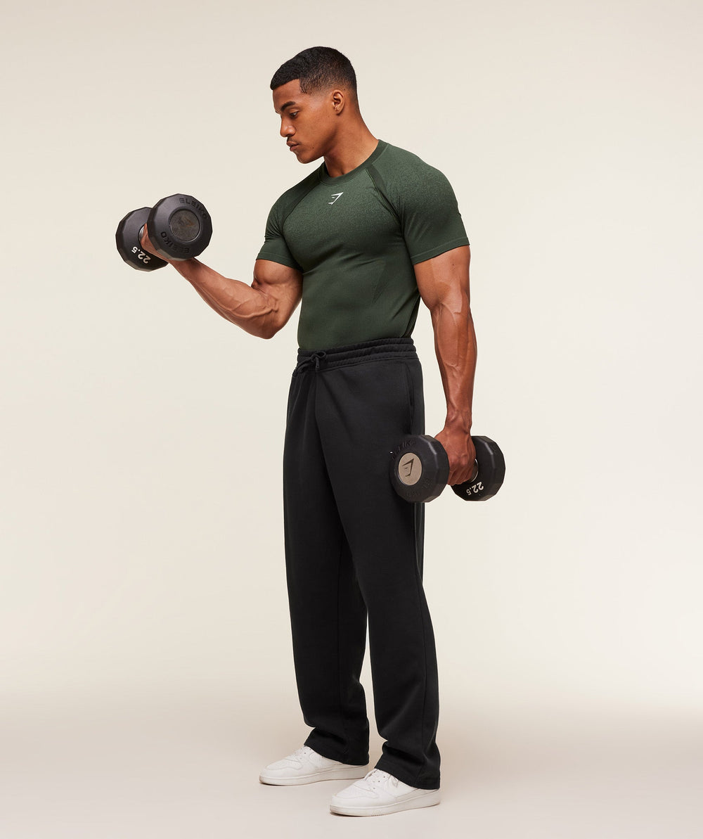 Shadow Seamless T Shirt Trail Green