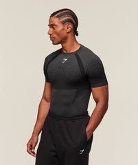 Shadow Seamless T Shirt Black