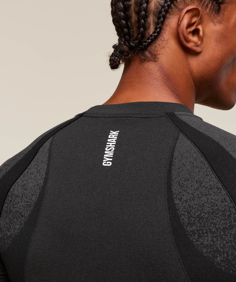 Shadow Seamless T Shirt Black