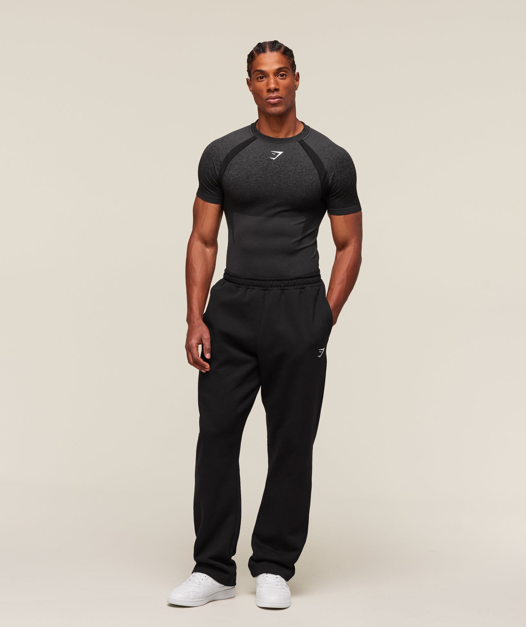 Shadow Seamless T Shirt Black
