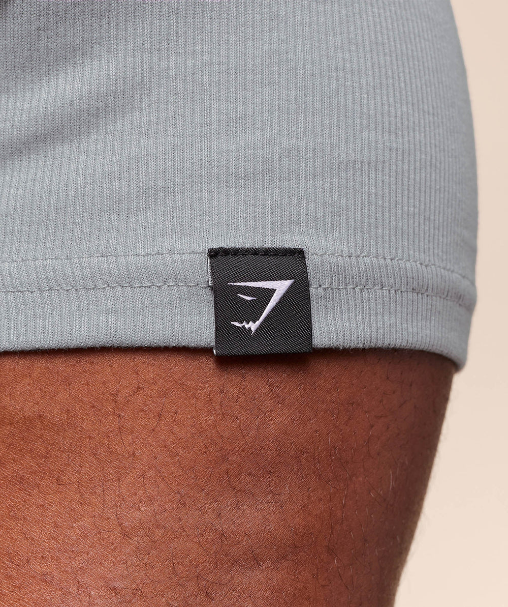 Legacy Ribbed T-Shirt Denim Grey