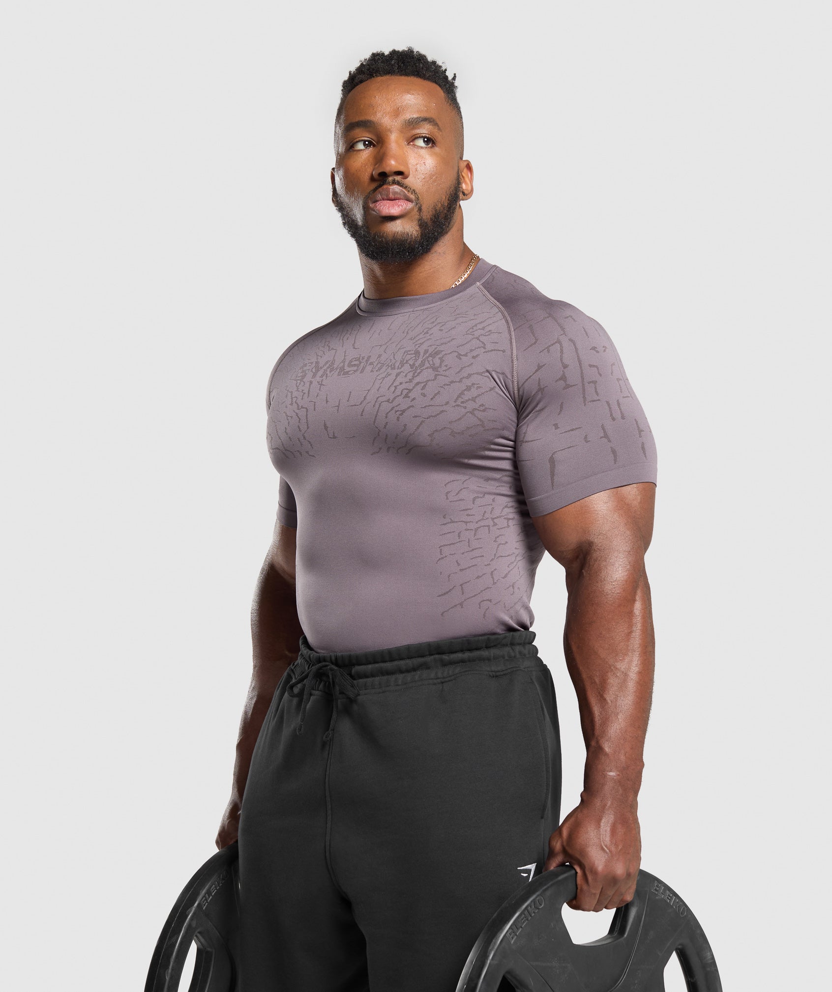 Tectonic Seamless T Shirt Brushed Purple/Greyed Purple